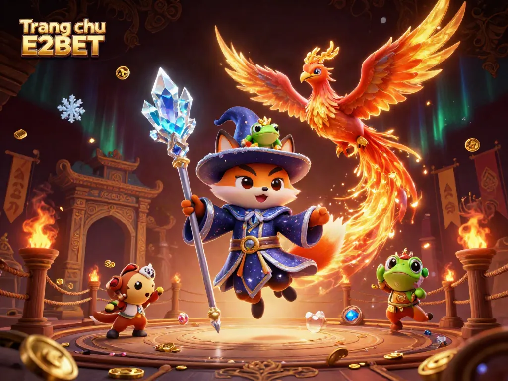 Win big with magical charm at Trang chu E2BET in this vibrant, engaging casino scene.