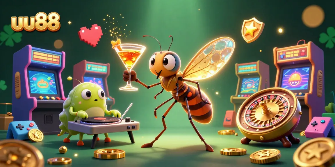 Join the excitement at uu88 with a vibrant 3D gaming scene showcasing captivating casino elements.
