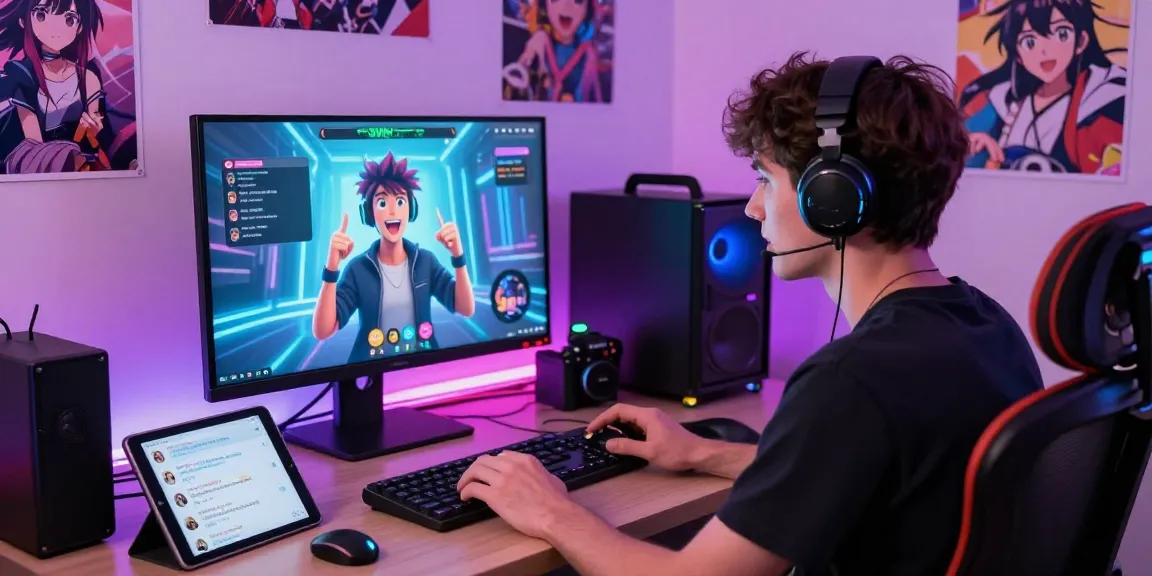 Engaging NSFW AI chat experience with animated character in a vibrant virtual setup.