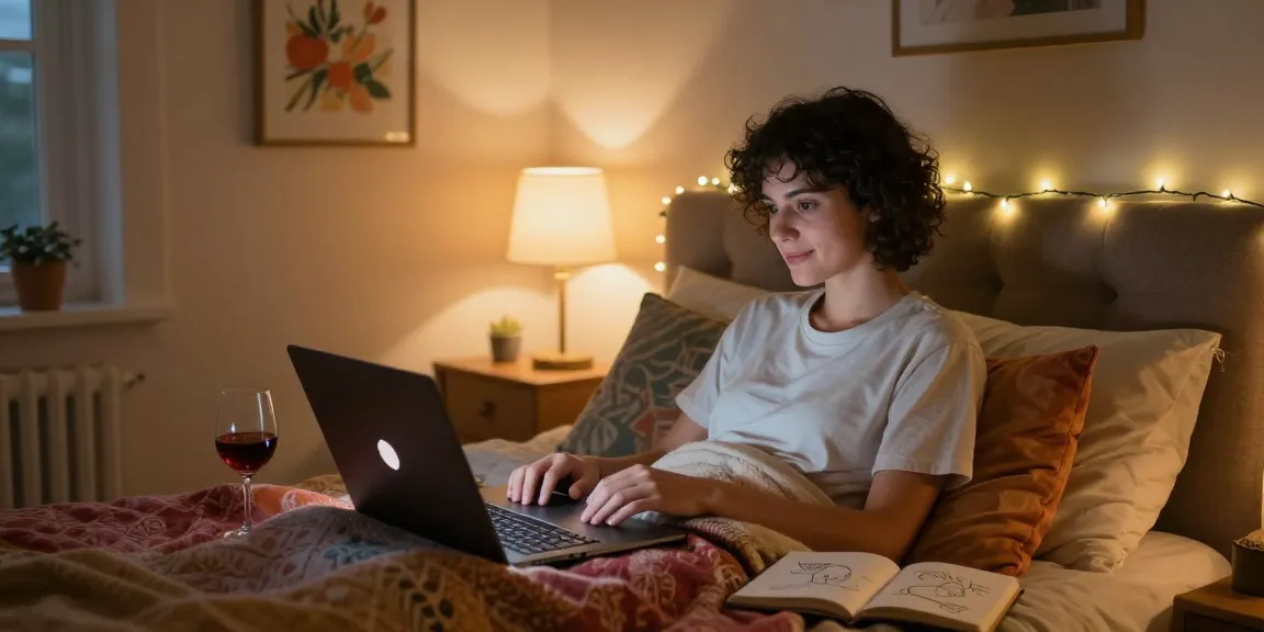 Engaging sex ai conversation in a cozy bedroom setting.