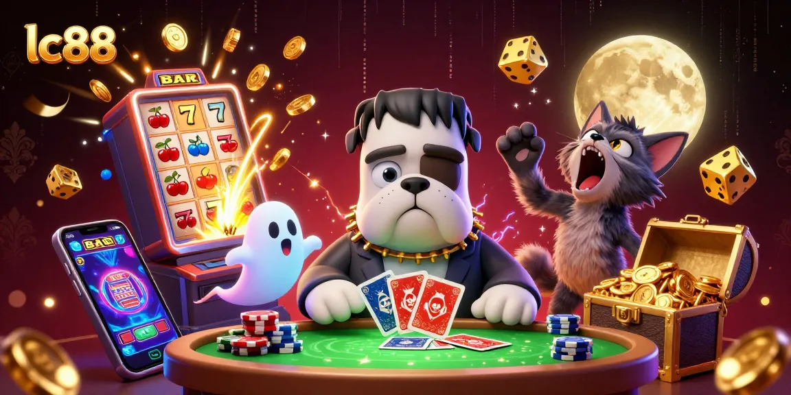 Experience thrilling gaming action at lc88 with colorful characters and vibrant casino elements.