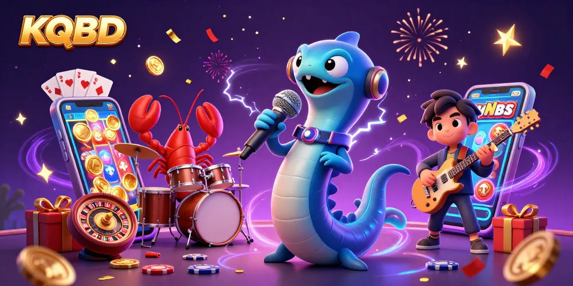 KQBD showcases an electrifying underwater casino scene with vibrant characters and thrilling game elements.