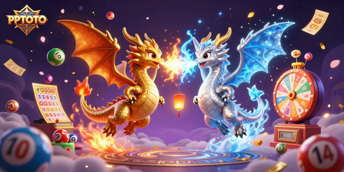 PPTOTO mengajak pemain dengan elemen lotere yang penuh warna dan naga memikat dalam adegan permainan yang mendebarkan ini.