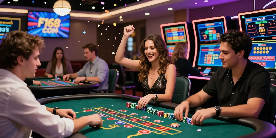 Exciting online gaming moment at F168 COM showcasing players engaged in a live casino game.