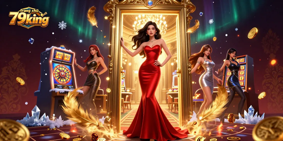 Experience the allure of trang chủ 79king with a stunning illustration of a casino scene, featuring glamorous elements.