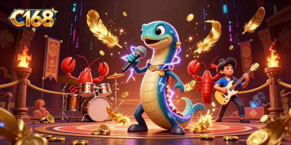 C168 players reveling in the thrilling atmosphere of an underwater casino stage with electric characters.