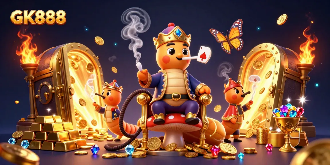 Experience GK888 with a vibrant, detailed depiction of a captivating casino scene.