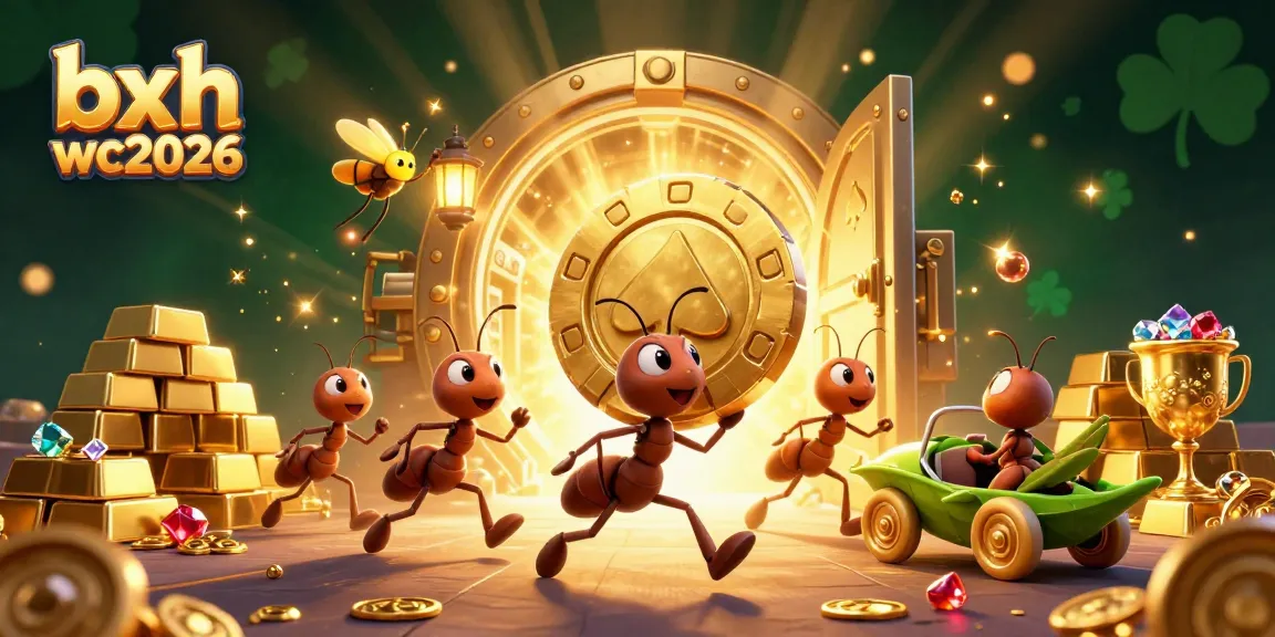 Experience thrilling heists with bxh wc2026 as ants carry massive poker chips in this vibrant casino scene.